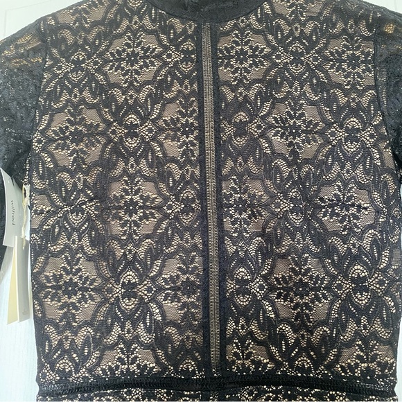 Aritzia Wilfred Janvry Black Lace Dress NWT Size 0 - Picture 4 of 11